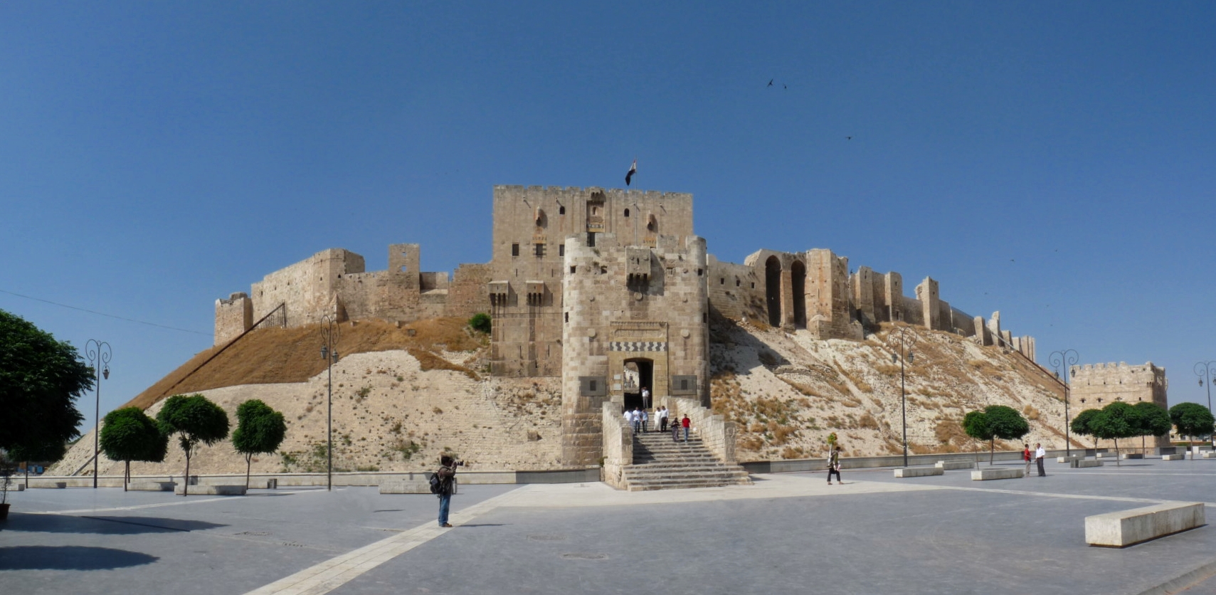 The Citadel of Aleppo at sunset